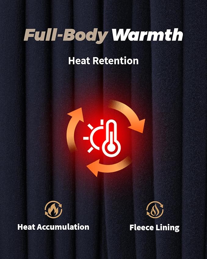 WEERTI Thermal Underwear for Men Long Johns with Fleece Lined Base Layer Men Cold Weather Top Bottom