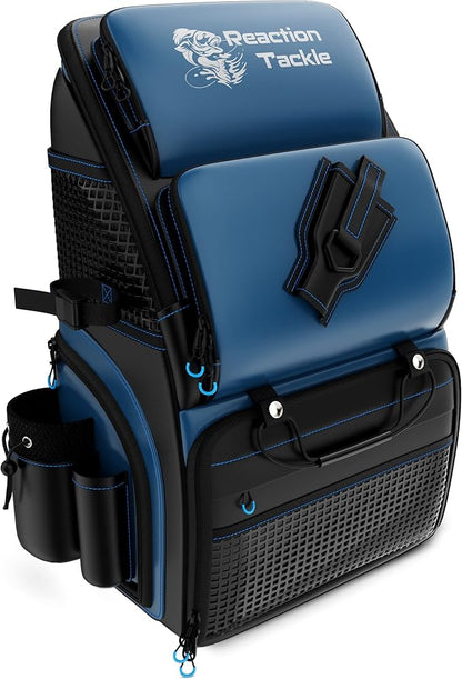 Reaction Tackle Fishing Tackle Bag – Salt Water Resistant Fishing Bag, 1000D PVC Waterproof Material, Tackle Box Organizer with Dividers for 3600 or 3700 Trays (Small, Medium, Backpack only fit 3600)