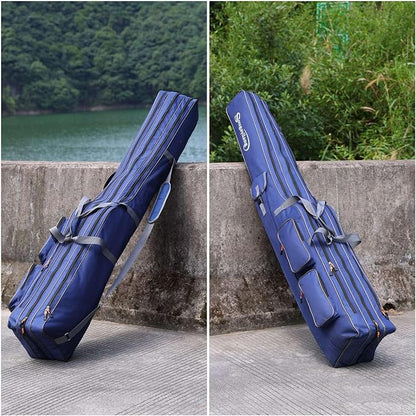 Sougayilang Fishing Rod Case Organizer Pole Storage Bag Fishing Rod and Reel Carrier Organizer for Travel