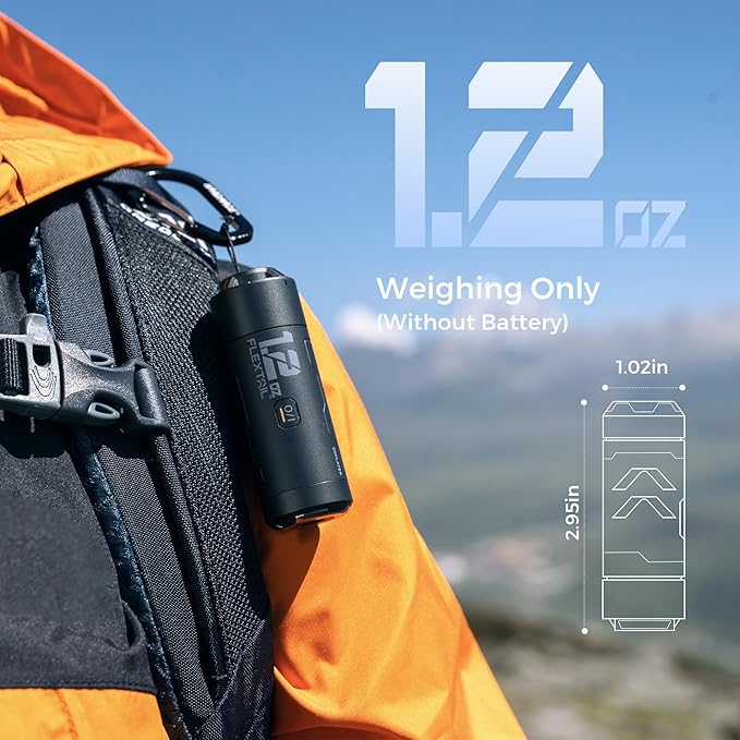 FLEXTAILGEAR Zero Pump Air Pump for Inflatables, 1.2 oz Ultra-Mini Electric air Pump Portable Air Mattress Pump, Rechargeable Air Pump for Pool Floats Air Bed Air Mattress