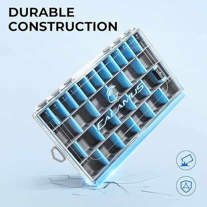 Calamus DryVault Waterproof Tackle Box, Sturdy 3700 Tackle Trays, Fishing Tackle Box Organizer With Removable Dividers, Lure Box and Terminal Tackle Storage