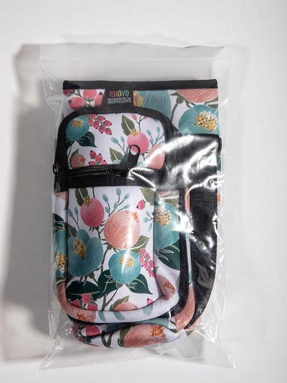 Nuovoware Water Bottle Carrier Bag,25oz/40oz/64oz Bottle Pouch Holder,Adjustable Shoulder Hand Strap 2 Pocket Sling Neoprene Sleeve Sports Accessories for Hiking Travelling Camping