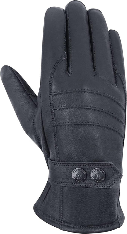 Riparo Winter Gloves for Men, Leather Winter Gloves for Cold Weather, Snow Gloves for Motorcycle Driving Hiking Outdoor