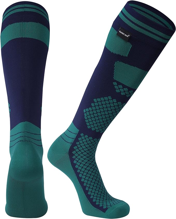 RANDY SUN Waterproof Skiing Socks, [SGS Certified] Unisex Knee High Breathable Hiking Trekking Sock 1 Pair