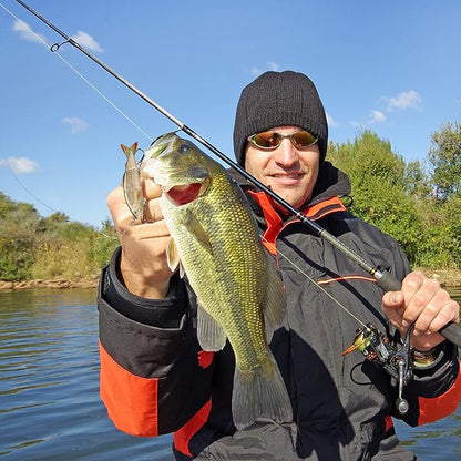 GOTOUR Fishing Lures for Freshwater or Saltwater, Easy to Use for Family Fishing Beginner and Pros, Most Lifelike Jointed Swimbait，Slow Sinking Bass Pike Panfish Walleye Lures, Fishing Gifts for Men