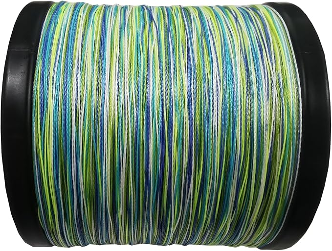 Reaction Tackle Braided Fishing Line - Pro Grade Power Performance for Saltwater or Freshwater Fish - Colored Fishing Line Braid for Extra Visibility