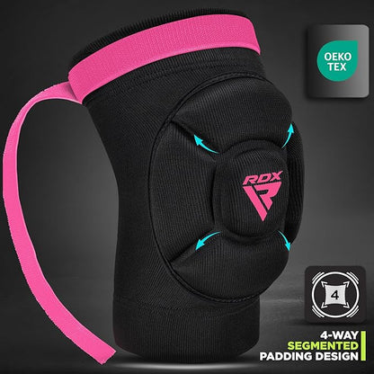 RDX Knee Pads for Work, Oeko TEX Certified, Anti-Slip Protective Thick Padded Foam Pad, Collision Avoidance Sleeves Pair, MMA Muay Thai Grappling Volleyball Football Wrestling Gardening.