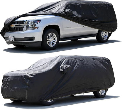 All Weather Waterproof car Cover Good for rain Snow uv Protection dust Escalade ESV Suburban Expedition Yukon XL Excursion Grand Wagoneer Navigator