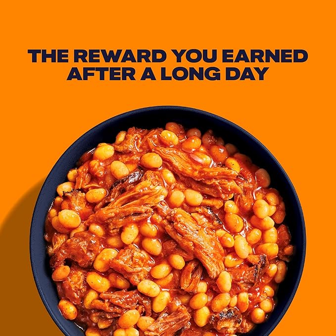 BIGHORN Mountain Food Bourbon BBQ Pulled Pork and Beans - premium freeze dried meals for backpacking food - dehydrated camping food for backpacking meals - 2 Servings