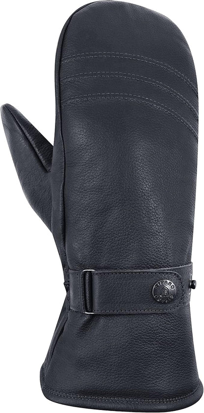 Riparo Winter Gloves for Men, Leather Winter Gloves for Cold Weather, Snow Gloves for Motorcycle Driving Hiking Outdoor