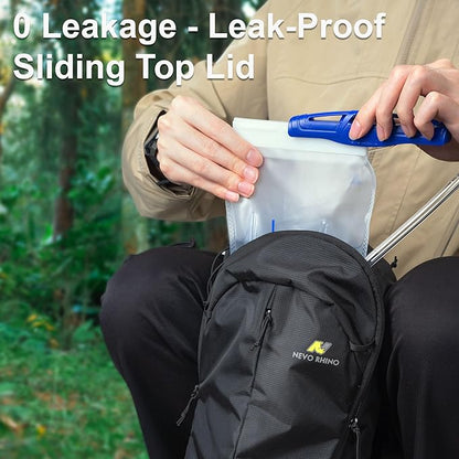 Water Bladder 1.5L-2 Liter, BPA -Free Hydration Bladder for Hiking Backpack, Leak - Proof Water Reservoir Storage Bag for Hiking, Running, Camping & Outdoor Adventures