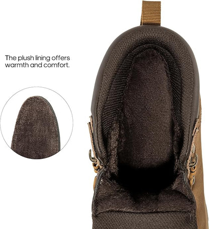 NORTIV 8 Mens Hiking Winter Snow Insulated Waterproof Outdoor Boots