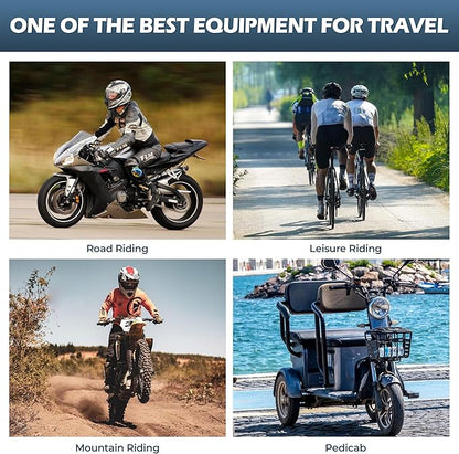 Riding Phone Clip Kit, Dual Knob Single Socket Arm and Aluminium Handlebar Base Mount Strong Rod Clamp, Suitable for Installation in 0.55-1.77” Diameter Steel Round Bar (KPS-07)