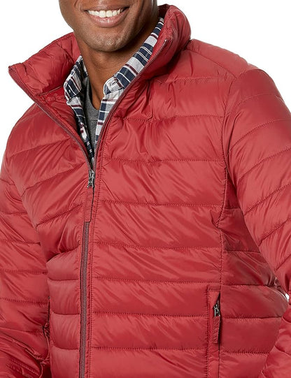 Amazon Essentials Men's Packable Lightweight Water-Resistant Puffer Jacket (Available in Big & Tall)