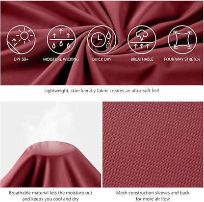 BASSDASH Fishing T Shirts for Men UV Sun Protection UPF 50+ Long Sleeve Tee T-Shirt