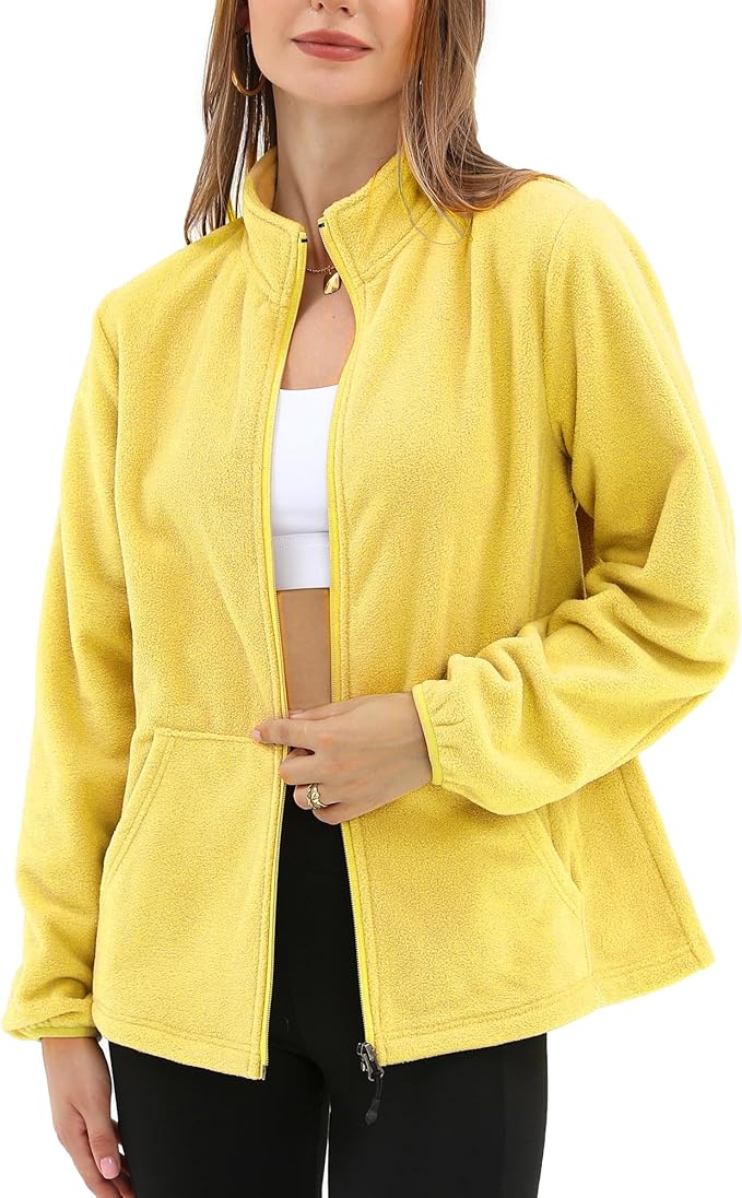 Argstar Women's Fleece Jacket with 6 Pockets (XS-2XL)