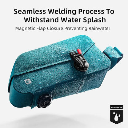 Rhinowalk Bike Frame Bag with Magnetic Flap Waterproof Bicycle Top Tube Bag Bikepacking Cycling Tools Storage Bag for MTB Road Bike