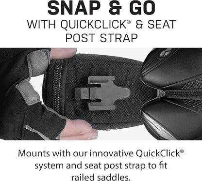 Topeak Aero Wedge Pack, w/ Fixer F25, Medium , Black