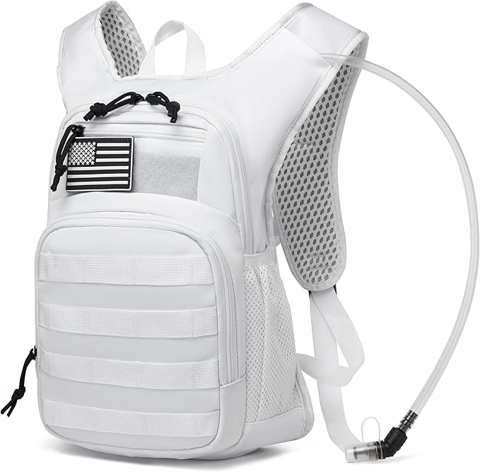 wotony Hydration Backpack with Water Bladder for Hiking Tactical Hydration Pack for Men Women Molle Water Backpack for Hiking