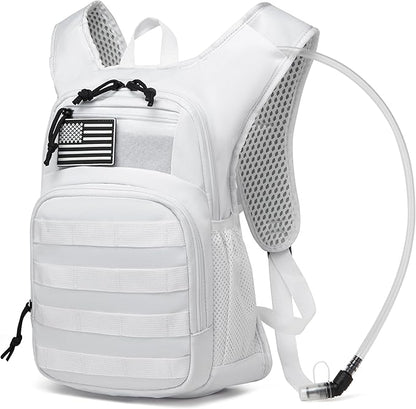 wotony Hydration Backpack with Water Bladder for Hiking Tactical Hydration Pack for Men Women Molle Water Backpack for Hiking