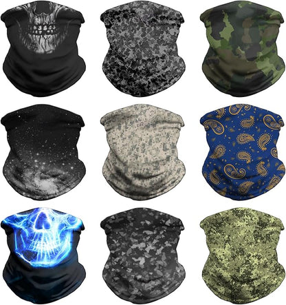 Neck Gaiter Face Cover - Sun Protection Mask Balaclava for Men and Women