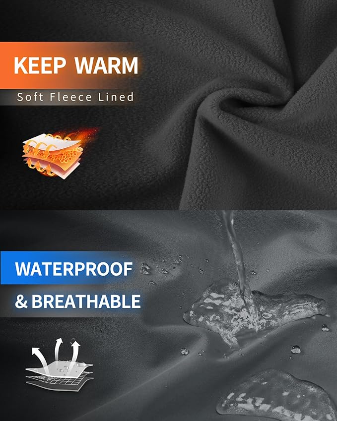 Outdoor Ventures Women's Softshell Jacket with Hood Fleece Lined Warm Lightweight Waterproof Insulated Windbreaker