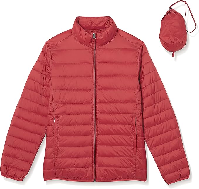 Amazon Essentials Men's Packable Lightweight Water-Resistant Puffer Jacket (Available in Big & Tall)