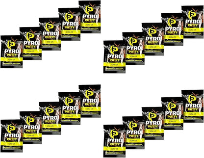 Phone Skope Pyro Putty: Single Use Waterproof Survival Fire Starter, 20 or 50 ct Foil Packs, Easy Tear, Easy Ignite, Fire Starters for Campfires