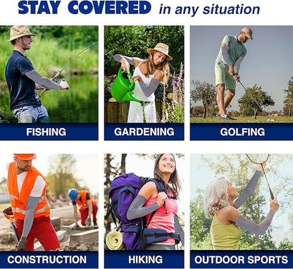 ARMORAY Arm Sleeves for Men or Women - Tattoo Cover Up - Cooling Sports Sleeve for Basketball Golf Football