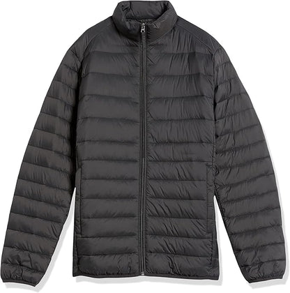 Amazon Essentials Men's Packable Lightweight Water-Resistant Puffer Jacket (Available in Big & Tall)