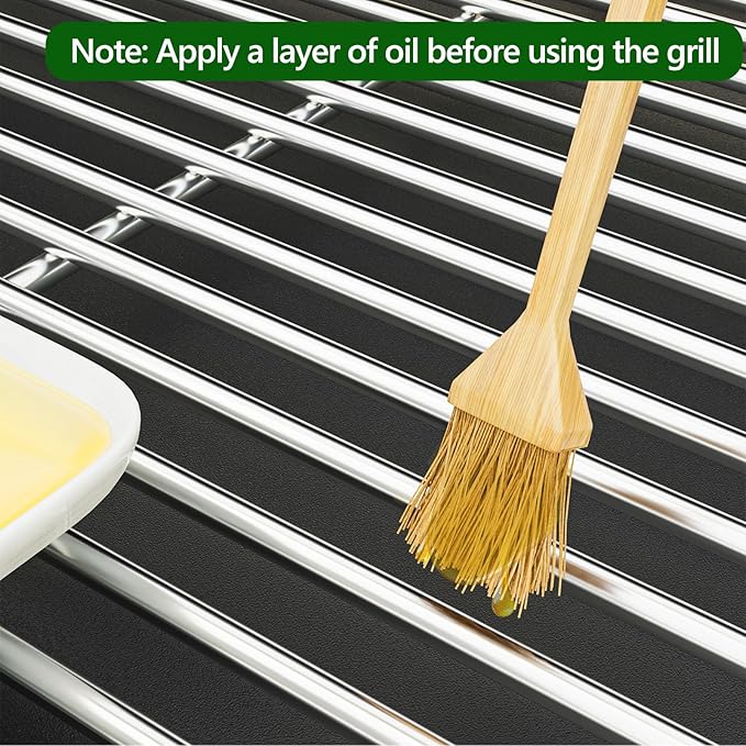 15 inch Cooking Grid Grate for Weber Spirit 200 210 with Side Control, Spirit 500, Genesis Silver A, Grill Replacement Parts for Kenmore, Weber 7521 7522 7523 65904 65905, Stainless Steel Grill Grate