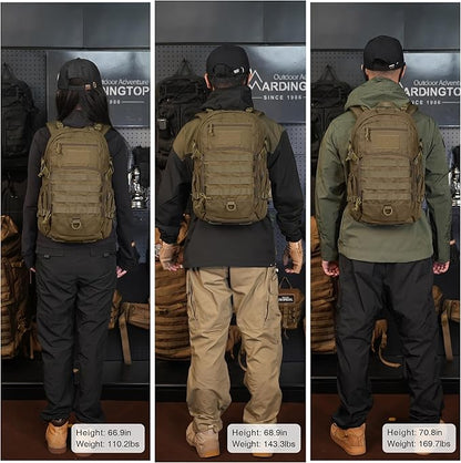 Mardingtop Military Tactical Backpack 25L Molle Hiking Backpack for Backpacking,Cycling and Biking