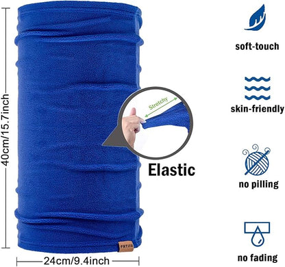 Winter Neck Warmer Gaiter Fleece Neck Cover Cotton Balaclava Windproof Face Cover Mask for Women Men