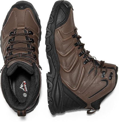 NORTIV 8 Men's Ankle High Waterproof Hiking Boots Outdoor Lightweight Shoes Trekking Trails Armadillo