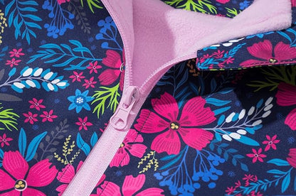 MGEOY Boys Girls Rain Jackets Lightweight Waterproof Hooded Raincoats Windbreakers for Kids 4-14Y