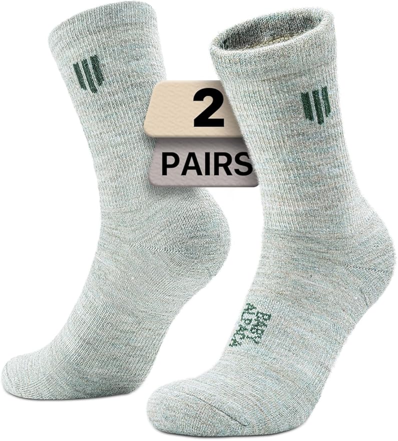 Alpaca Wool Micro Crew Hiking Socks Midweight Moisture Wicking Anti-blister Cushioned