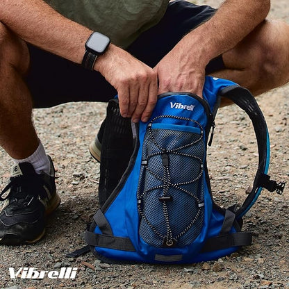 Vibrelli Hydration Backpack & 2L Hydration Bladder - High Flow Bite Valve - Hydration Pack for Cycling, Running, Hiking