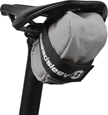 SpeedSleev Ranger Cycling Adventure Pack – Bike Saddle Bag for Road Bikes, Mountain Bikes & Gravel Bikes – Lightweight Bicycle Under Seat Bag – Bike Accessories & Tools – Waterproof Bike Bag (Grey)
