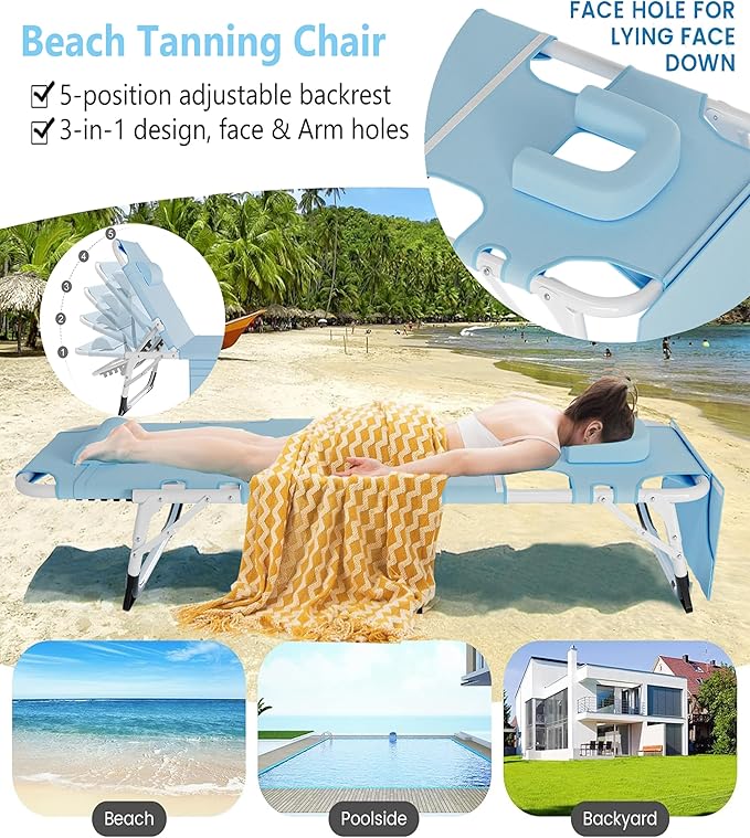 ABORON Folding Camping Cot for Adults, Double Layer 1200D, 500lb Capacity, Heavy Duty Guest Cot with Mat & Carrying Bag for Indoor & Outdoor Use