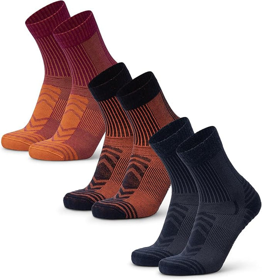 DANISH ENDURANCE Hiking Socks, Lightweight, Merino Wool Socks for Men & Women, Moisture Wicking & Thermal, 1 or 5 Pack