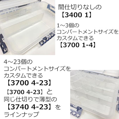 Plano 3741 Deep Waterproof Stowaway, Clear, 14" x 9" x 2.88"