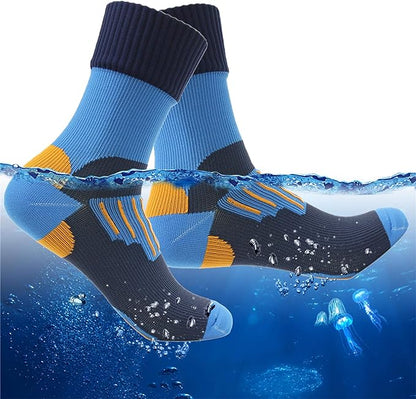 RANDY SUN Waterproof Socks, Unisex Hiking Wading Trail Running Kayaking Crew Socks