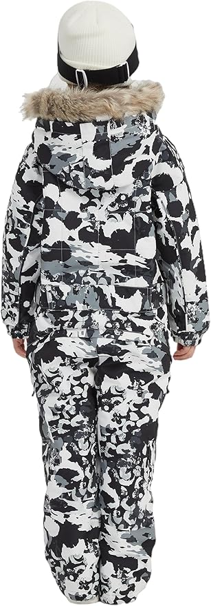 Kids Girls Boys Waterproof Colorful One Piece Snowsuits Coveralls Ski Suits Jackets Winter Jumpsuits