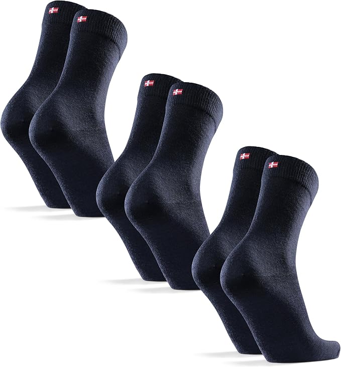 DANISH ENDURANCE Hiking Socks, Lightweight, Merino Wool Socks for Men & Women, Moisture Wicking & Thermal, 1 or 5 Pack