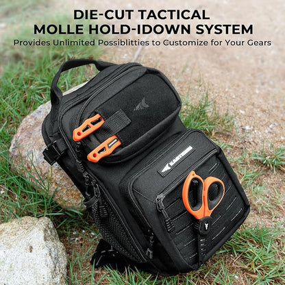 KastKing BlowBak Tactical Sling Tackle Bag-Lightweight Fishing Backpack Storge Fishing Gear and Equipment,Gift for Men