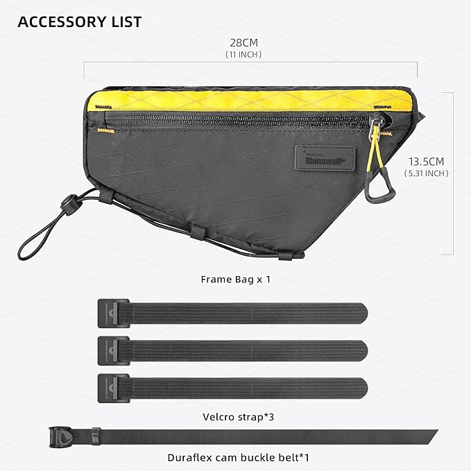 Bicycle Frame Bag Bike Triangle Bag Waterproof Bike Bag 1.7L with Dual Side Mesh Pockets for MTB Road Bike Cycling Commuting and Outdoor Adventures