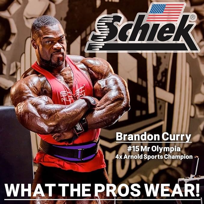 Schiek Sports Model 2004 Nylon 4 3/4" Weight Lifting Belt - Black