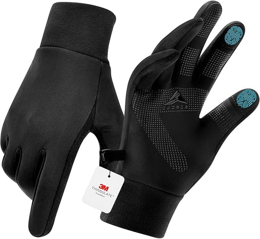 GXCROR Winter Gloves with Windproof & 3M Thermal Insulation, Touchscreen & Anti-Slip, Ideal for Running, Cycling, Hiking, Driving, and Outdoor Activities