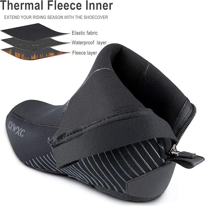 Cycling Shoe Covers Cold Weather for Men Women - Waterproof Shoe Covers Winter Outdoor Sports - Rain Cycling Overshoes, Road/Mountain Bike Booties