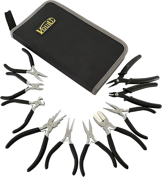 10-Piece Jewelry Pliers Set Jewelry Making Tools